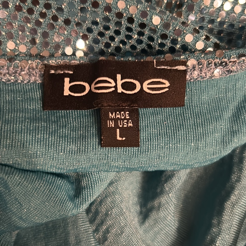 bebe Disco Dot Maxi Dress 
Large - Picture 7 of 7